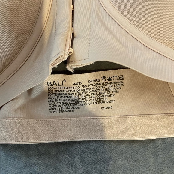 Bali 44DD NWT Support Front # DF3450 Closure Cool Comfort Stretch Straps Bra - Picture 8 of 8